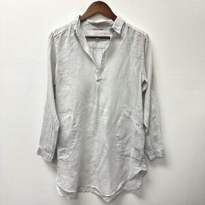 CP Shades‎ Linen V-Neck Long Sleeve Tunic Dress Size XS